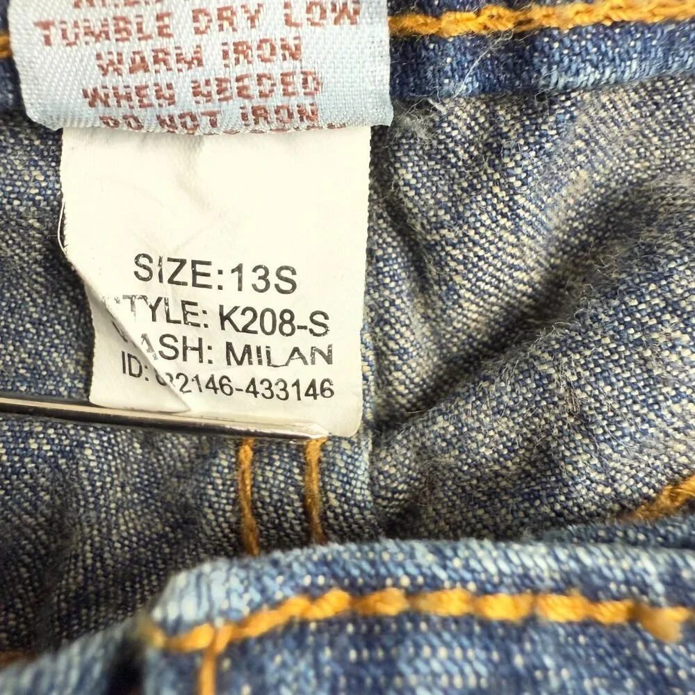 SO Jeans Womens Size 13 Short Curvy‎ Bootcut Mid Rise Stretch Blue Denim Ladies